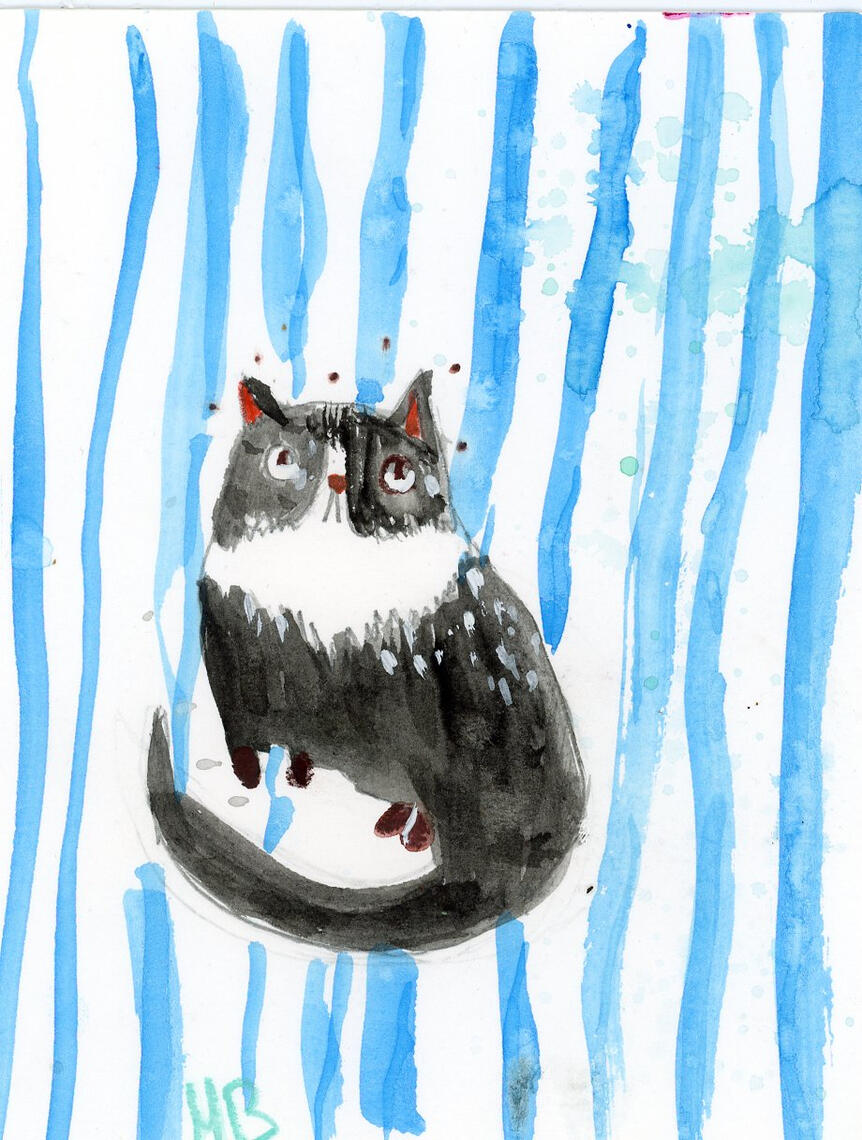 Watercolour animals (3 for $32)